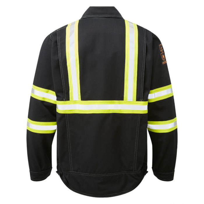 HAZTEC® Fulmar Flame Resistant Anti-Static Inherent Driver Jacket Black Back