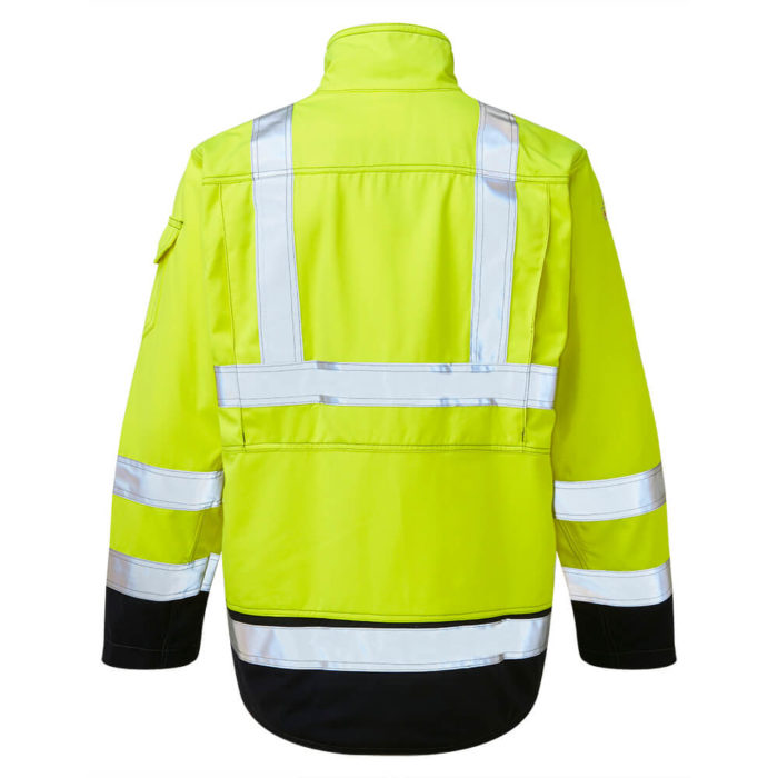 HAZTEC® Mondo Flame Resistant Anti-Static Hi-Vis Inherent Driver Jacket Yellow Back